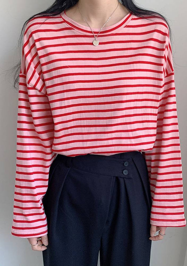 Maybe We Pretend Stripes Top