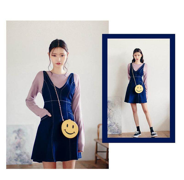 Denim On #3 - Stitch Detail Denim Dress