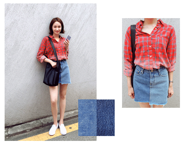 Denim On #6 - Gradation Check Shirt