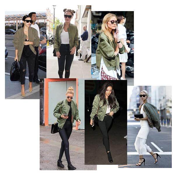 Khaki Bomber Jacket