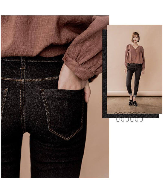 Denim On #15 - Black Washed Skinny Jean